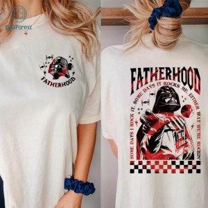 Darth Vader Sometimes I Rock It Sometimes It Rocks Me Fatherhood Tour Father Day Shirt, Dad Tour Shirt, Fatherhood Shirt, Father's Day Shirt, Gift For Father