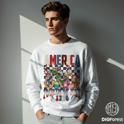 Disney Toy Story 4th of July Shirt – Checkered Disneyland Patriotic Tee with Woody, Jessie & Buzz Lightyear, Memorial Day Shirt Disney Toy Story 4th of July Shirt – Checkered Disneyland Patriotic Tee with Woody, Jessie & Buzz Lightyear, Memorial Day Shirt