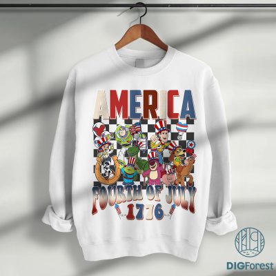 Disney Toy Story 4th of July Shirt – Checkered Disneyland Patriotic Tee with Woody, Jessie & Buzz Lightyear, Memorial Day Shirt Disney Toy Story 4th of July Shirt – Checkered Disneyland Patriotic Tee with Woody, Jessie & Buzz Lightyear, Memorial Day Shirt