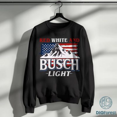 Red White and Busch Light 4th of July Shirt, 4th of July Shirt, Independence Day, American Flag Shirt