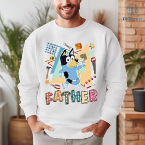 Bluey Dad Dad Fixer Of All Things Shirt, Fathers Day Gifts, Bluey Kids Shirt, Dad Birthday Gifts, Gift for Husband
