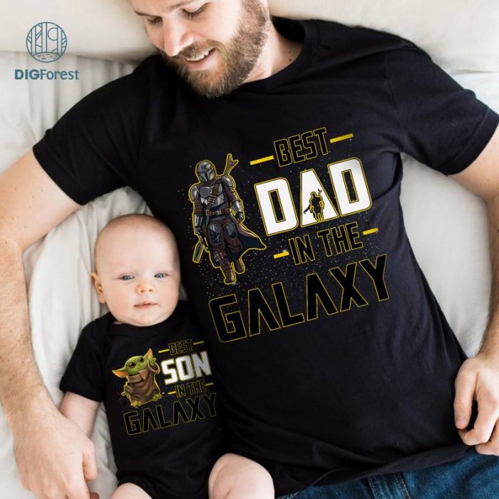 Best Dad In The Galaxy Bundle, Best Son In The Galaxy Shirt, Father And Son Matching Shirt, Funny Starwars Father Shirt,StarWars Family Shirt