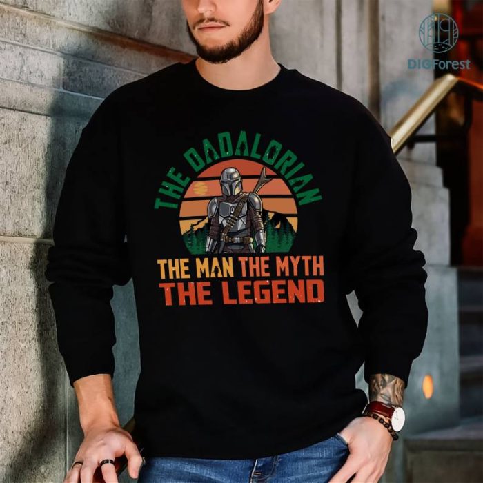 The Dadalorian The Man The Myth the Legend Star Wars Dad Father Day Shirt, Dadalorian Shirt, Fathers Day Shirt, Dadalorian And The Child Retro Vintage Dad Shirt Gift