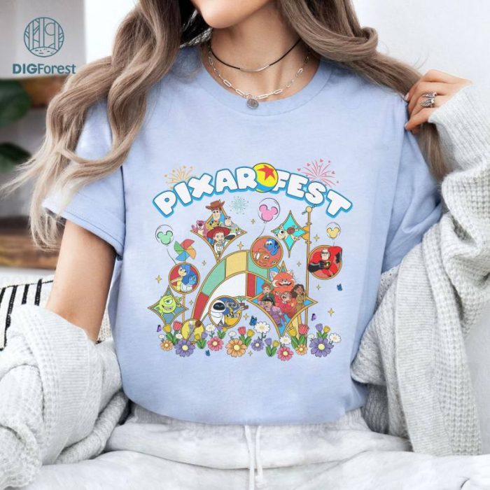 Disneyland Pixar Fest Shirt, Disneyland Family Shirt, Magic Kingdom Shirt, Pixar Fest Shirt, Disney Mickey and Friends Balloons, Disneyworld Shirt