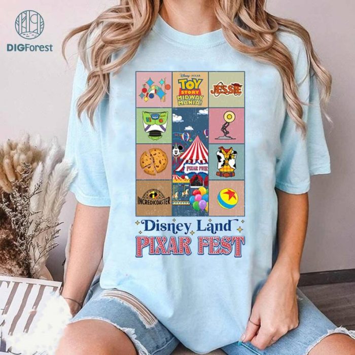 Vintage Disneyland Pixar Fest 2024 Shirt, Disney Pixar Pals Playtime Party Celebrating Friendship And Beyond Tees, Disneyland Pixar Toy Story Shirt