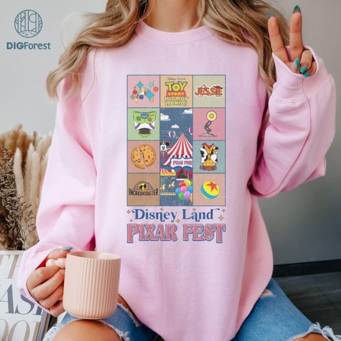 Vintage Disneyland Pixar Fest 2024 Shirt, Disney Pixar Pals Playtime Party Celebrating Friendship And Beyond Tees, Disneyland Pixar Toy Story Shirt