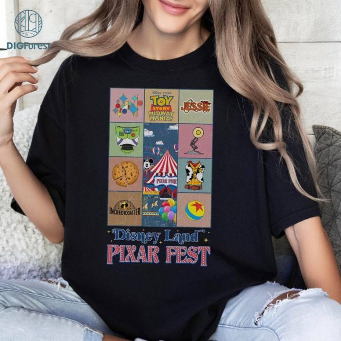 Vintage Disneyland Pixar Fest 2024 Shirt, Disney Pixar Pals Playtime Party Celebrating Friendship And Beyond Tees, Disneyland Pixar Toy Story Shirt