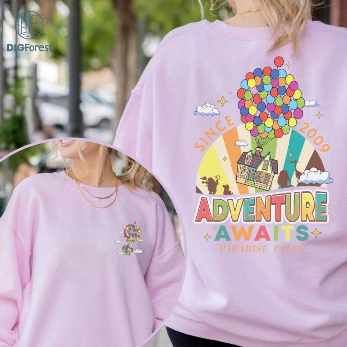 Disney Up Balloon House Shirt, Pixar Up Movie Tee, Adventure Awaits Shirt, Adventure Is Out There, Carl and Ellie Shirt, Disneyland Travel Tee