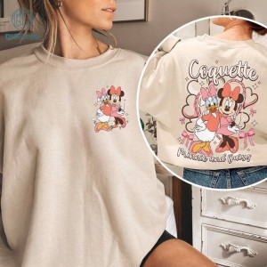 Disneyworld Minnie And Daisy Coquette Pink Bow Shirt | Disney Minnie Daisy Soft Girl Era Shirt | WDW Gift Trip Shirt | Soft Girl Era