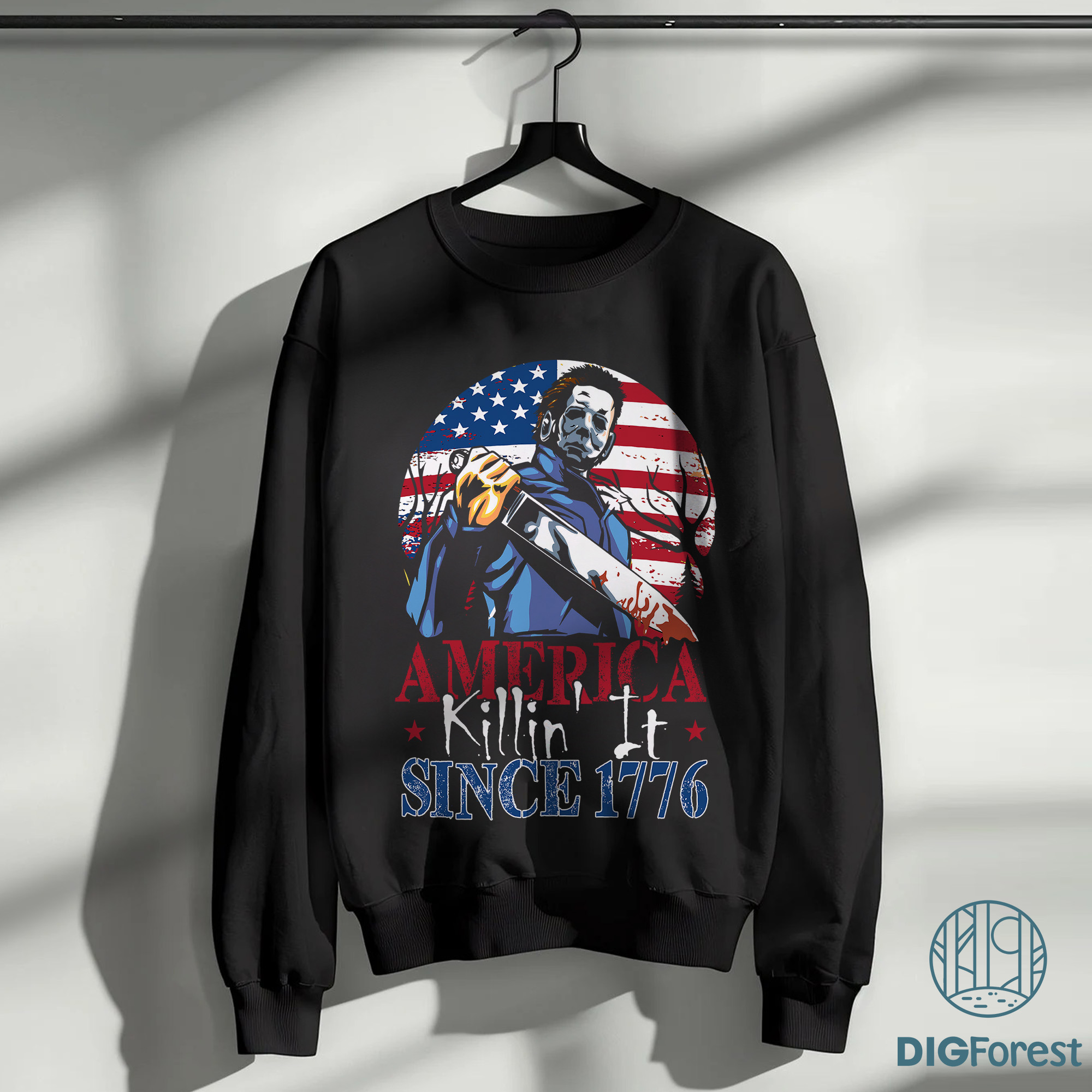 Michael Myers 4th of July Shirt | Killin' It Since 1776 Tee | Horror Independence Day Shirt | Halloween Patriot Shirt Michael Myers 4th of July Shirt | Killin' It Since 1776 Tee | Horror Independence Day Shirt | Halloween Patriot Shirt