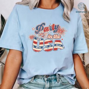 Retro Party in The USA Shirt, Party in The Usa T-Shirt, 4th of July Party Shirt, Patriotic Shirt, USA Shirt