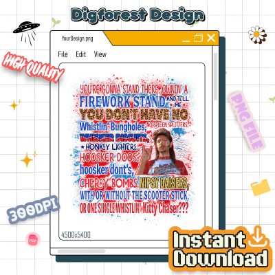 Joe Dirt 4th of July PNG | Merica Independence Day Design | Patriotic America Digital Download