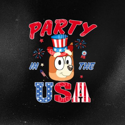 Bingo 4th of July Shirt, Bingo Party In The USA Shirt, Red White Bluey Fourth of July Shirt