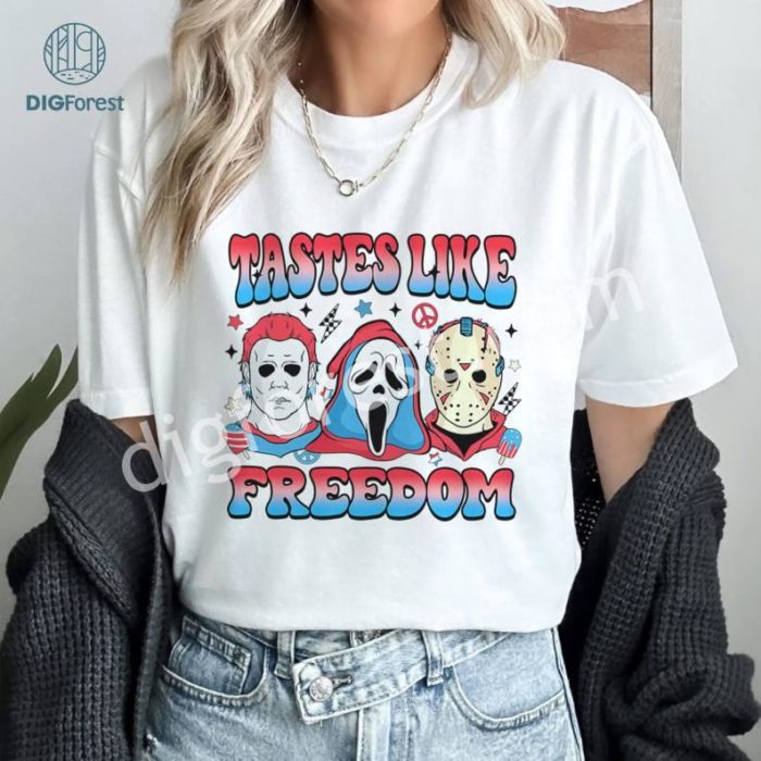 Taste Like Freedom Shirt, Horror 4th of July Shirt, America Killing It Since 1776 Shirt, Horror Movie 4th of July Shirt, Independence Day Killer Shirt