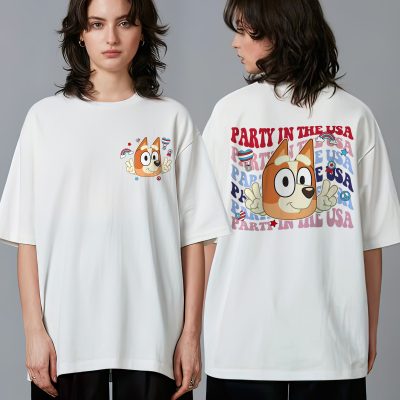 Bingo Party in the USA Shirt - Red White Bluey 4th of July Tee | Independence Day Patriotic Shirt