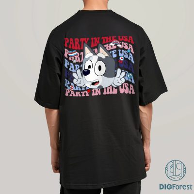 Bluey Muffin Party in the USA Shirt - Red White & Bluey 4th of July Independence Day T-Shirt