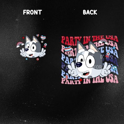 Bluey Muffin Party in the USA Shirt - Red White & Bluey 4th of July Independence Day T-Shirt