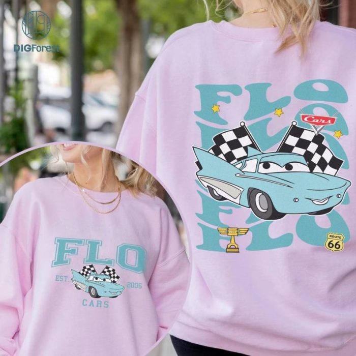 Disney Pixar Cars Flo Shirt, Disneyland Cars Shirt, Pixar Cars Shirt, Cars Flo Shirt, Pison Cup Shirt, Family Matching Shirt, Cars Movie Shirt