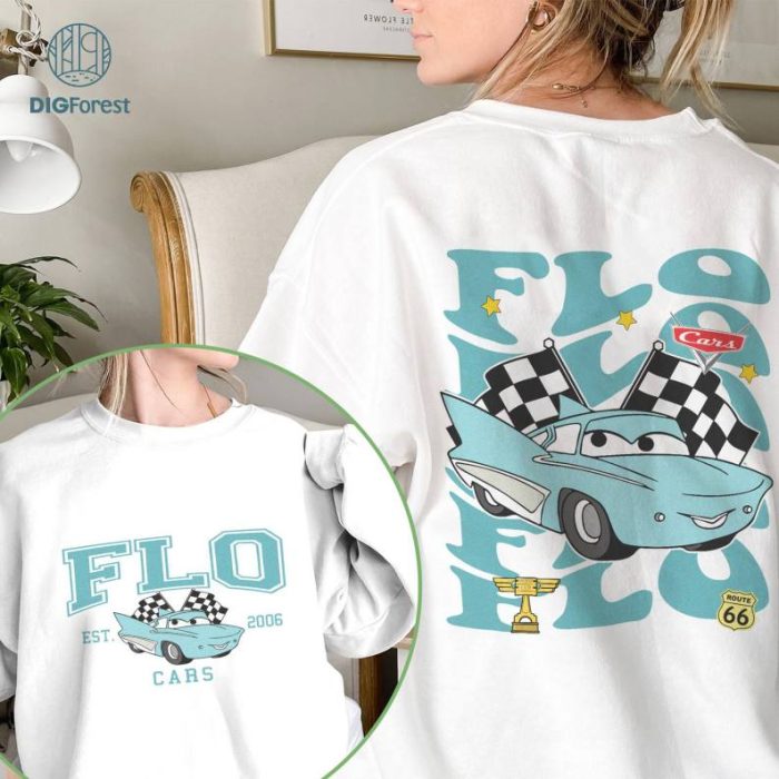 Disney Pixar Cars Flo Shirt, Disneyland Cars Shirt, Pixar Cars Shirt, Cars Flo Shirt, Pison Cup Shirt, Family Matching Shirt, Cars Movie Shirt