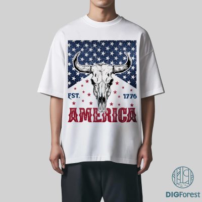 Western 4th of July Shirt | Country USA Cowboy Tee | Patriotic American Independence Day Shirt