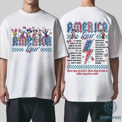 Disney Mickey and Friends America Tour Shirt - 1776 Independence Day Tee | Disneyland 4th of July Shirt
