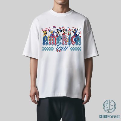 Disney Mickey and Friends America Tour Shirt - 1776 Independence Day Tee | Disneyland 4th of July Shirt