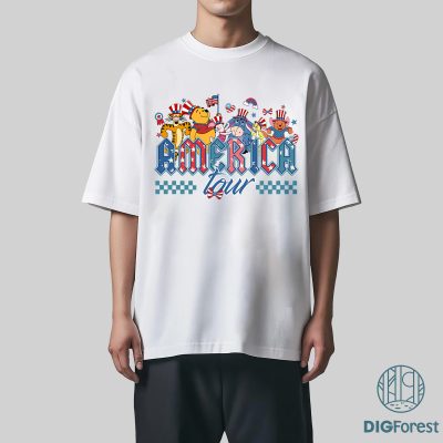 Disney Winnie the Pooh America Tour Shirt - 1776 Independence Day Tee | Disneyland 4th of July Shirt
