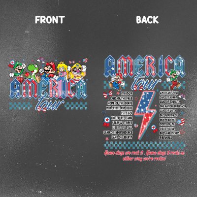 Super Mario America Tour Shirt - 1776 Independence Day Tee | Disneyland 4th of July Shirt