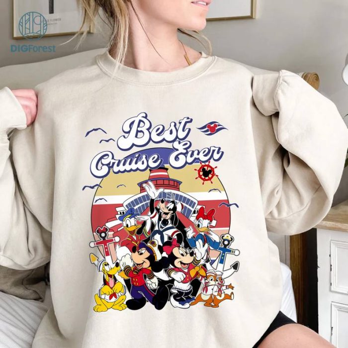 Disney Mickey and Friends Best Cruise Ever Shirt, Mickey and Friends Shirt, Disneyland Shirt, Disneyland Cruise Shirt, Matching Tee, Family Shirts