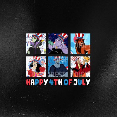 Disneyworld Villains 4th of July Shirt - Magic Kingdom Patriotic Independence Day Tee | Disneyland