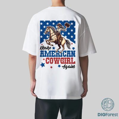 Make America Cowgirl Again Shirt | Western 4th of July Tee | Patriotic Cowgirl Country Shirt Make America Cowgirl Again Shirt | Western 4th of July Tee | Patriotic Cowgirl Country Shirt
