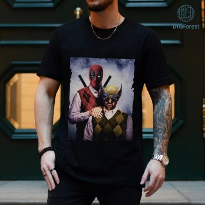 Vintage Deadpool & Wolverine Shirt, Deadpool 3 Movie Shirt, Deadpool and Wolverine Brothers Shirt, Deadpool and Wolverine Graphic Tee