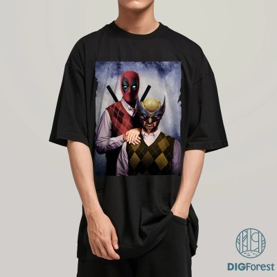 Vintage Deadpool & Wolverine Shirt, Deadpool 3 Movie Shirt, Deadpool and Wolverine Brothers Shirt, Deadpool and Wolverine Graphic Tee