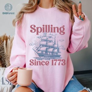 Spilling The Tea Since 1773 Shirt, Party In The USA Shirt, Patriotic Shirt, Freedom Shirt, Independence Day Shirt