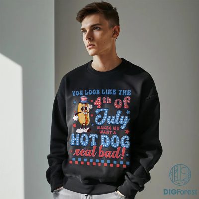 You Look Like The 4th of July Shirt | Funny Hot Dog Lover Tee | Independence Day Shirt
