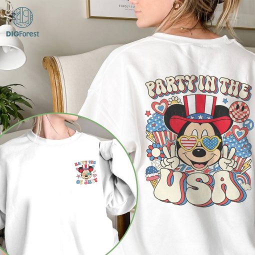 Disney Party in the USA Shirt, Mickey 4th Of July Shirt, Patriotic Shirt, Happy 4th Of July Shirt, America 1776 Shirt, Independence Day Shirt