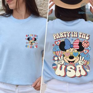 Disney Mickey and Friends Party in the USA Shirt, Minnie 4th Of July Shirt, Patriotic Shirt, Happy 4th Of July Shirt, America 1776 Shirt, Independence Day Shirt