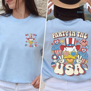 Disney Mickey and Friends Party in the USA Shirt, Donald 4th Of July Shirt, Patriotic Shirt, Happy 4th Of July Shirt, America 1776 Shirt, Independence Day Shirt