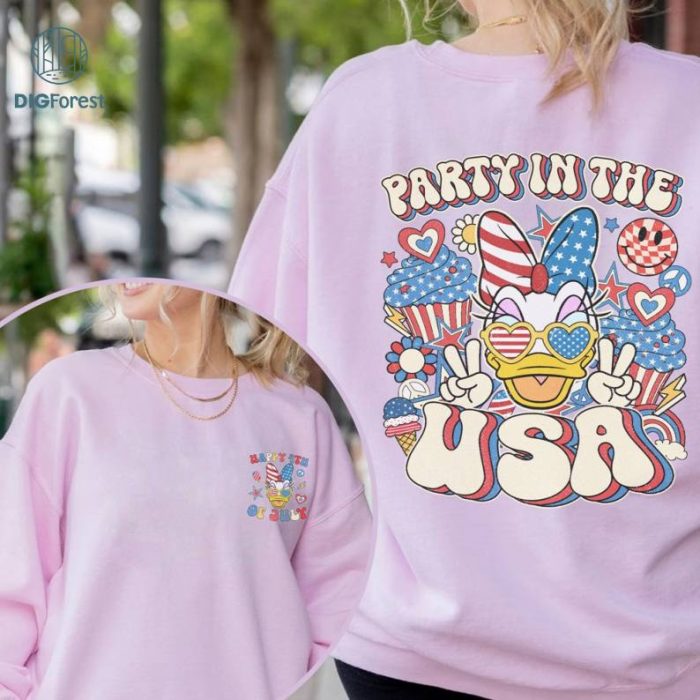 Disney Mickey and Friends Party in the USA Shirt, Daisy 4th Of July Shirt, Patriotic Shirt, Happy 4th Of July Shirt, America 1776 Shirt, Independence Day Shirt