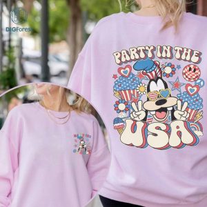 Disney Mickey and Friends Party in the USA Shirt, Goofy 4th Of July Shirt, Patriotic Shirt, Happy 4th Of July Shirt, America 1776 Shirt, Independence Day Shirt