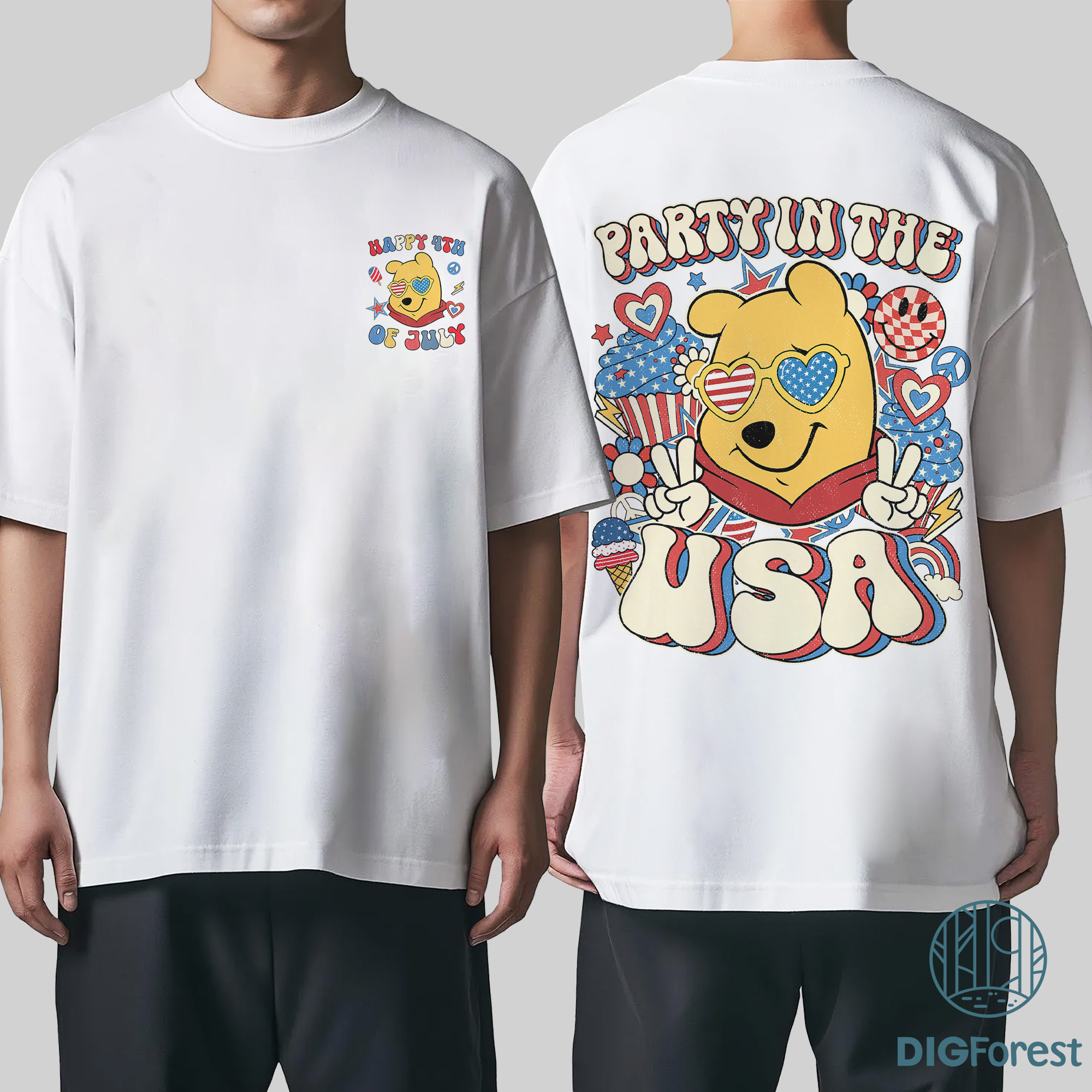 Disney Winnie the Pooh Party in the USA Shirt – 4th of July Patriotic Tee | America 1776 Independence Day Shirt Disney Winnie the Pooh Party in the USA Shirt – 4th of July Patriotic Tee | America 1776 Independence Day Shirt
