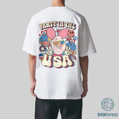Disney Winnie the Pooh Party in the USA Shirt – Piglet 4th of July Patriotic Tee | America 1776 Independence Day Shirt Disney Winnie the Pooh Party in the USA Shirt – Piglet 4th of July Patriotic Tee | America 1776 Independence Day Shirt