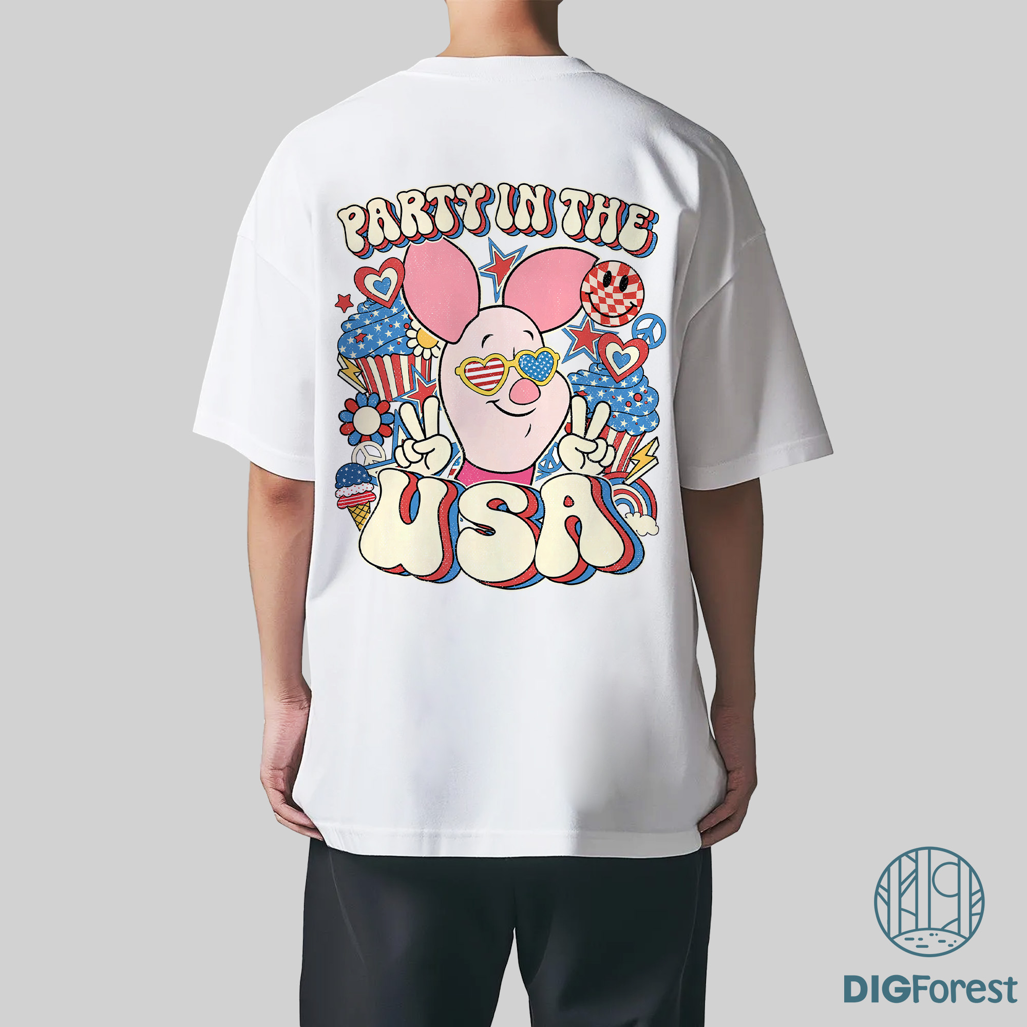 Disney Winnie the Pooh Party in the USA Shirt – Piglet 4th of July Patriotic Tee | America 1776 Independence Day Shirt Disney Winnie the Pooh Party in the USA Shirt – Piglet 4th of July Patriotic Tee | America 1776 Independence Day Shirt