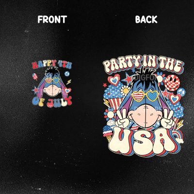 Disney Winnie the Pooh Party in the USA Shirt – Eeyore 4th of July Patriotic Tee | America 1776 Independence Day Shirt Disney Winnie the Pooh Party in the USA Shirt – Eeyore 4th of July Patriotic Tee | America 1776 Independence Day Shirt