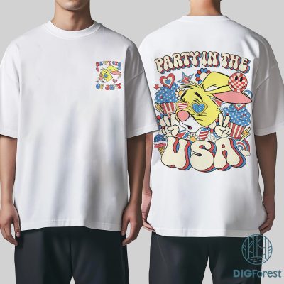 Disney Winnie the Pooh Party in the USA Shirt – Rabbit 4th of July Patriotic Tee | America 1776 Independence Day Shirt
