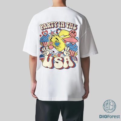 Disney Winnie the Pooh Party in the USA Shirt – Rabbit 4th of July Patriotic Tee | America 1776 Independence Day Shirt
