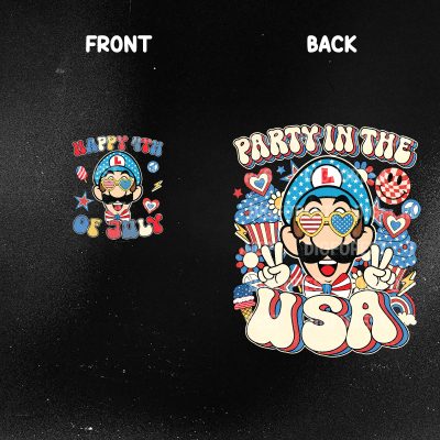 Super Mario Party in the USA Shirt – Luigi 4th of July Patriotic Tee | America 1776 Independence Day Shirt