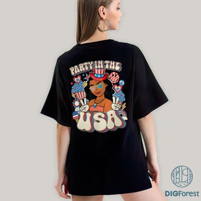 Disney Moana Party in the USA Shirt - 4th of July Patriotic Tee | America 1776 Independence Day Shirt