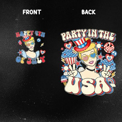 Disney Ariel Party in the USA Shirt - The Little Mermaid 4th of July Patriotic Tee | America 1776 Independence Day Shirt