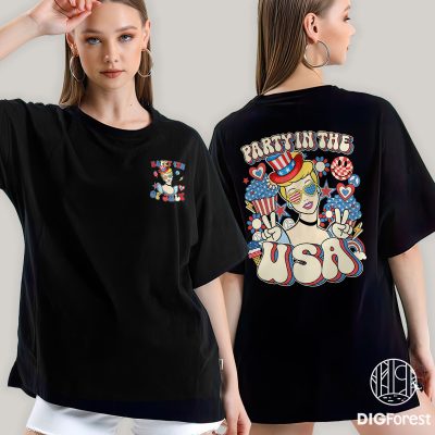 Disney Cinderella Party in the USA Shirt - 4th of July Patriotic Princess Tee | America 1776 Independence Day Shirt
